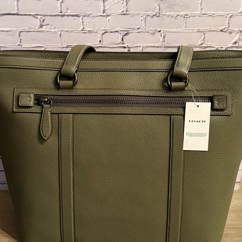 16 inches laptop unisex NWT CU116 Coach Gotham Zip Tote for work school CU116 - Picture 6 of 16